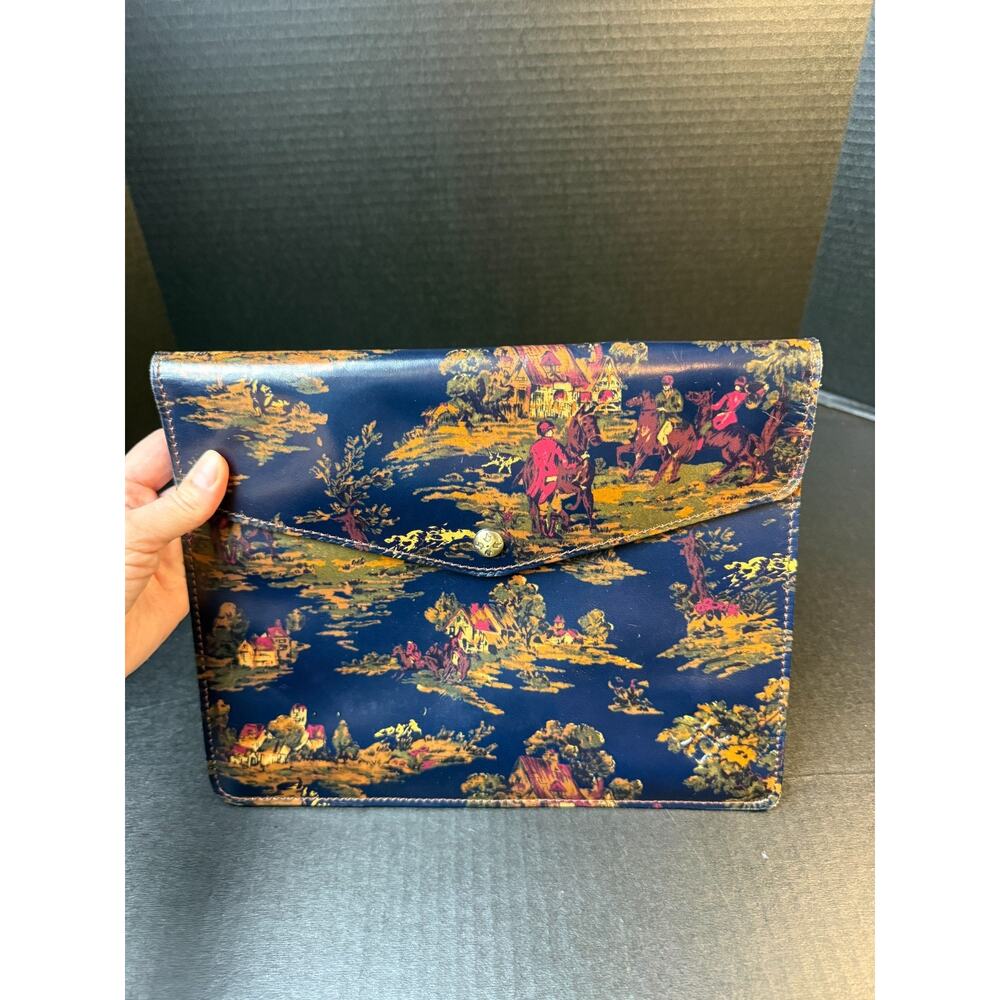 PATRICIA NASH Countryside Leather Pouch Clutch iPad Mini Tablet Case - Picture 6 of 13